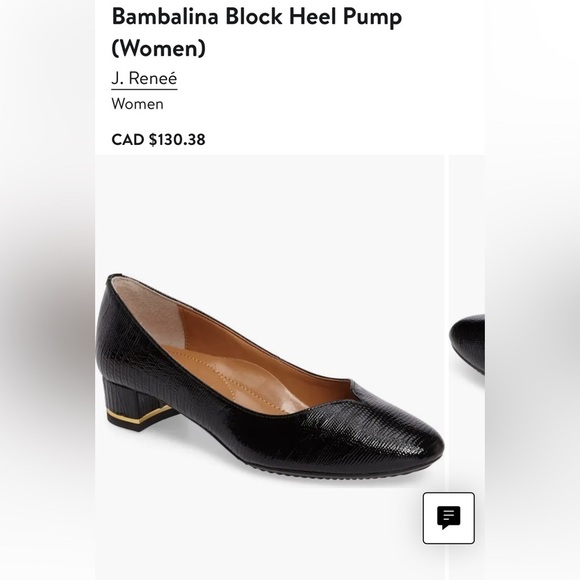 J.Renee shoes,women NEW!black patent lizard print BAMBALINA  classy ,1” heel - Picture 2 of 16